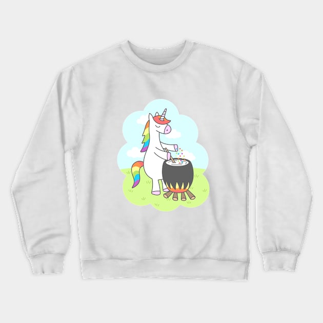 Unicorn Potion Crewneck Sweatshirt by sombrasblancas